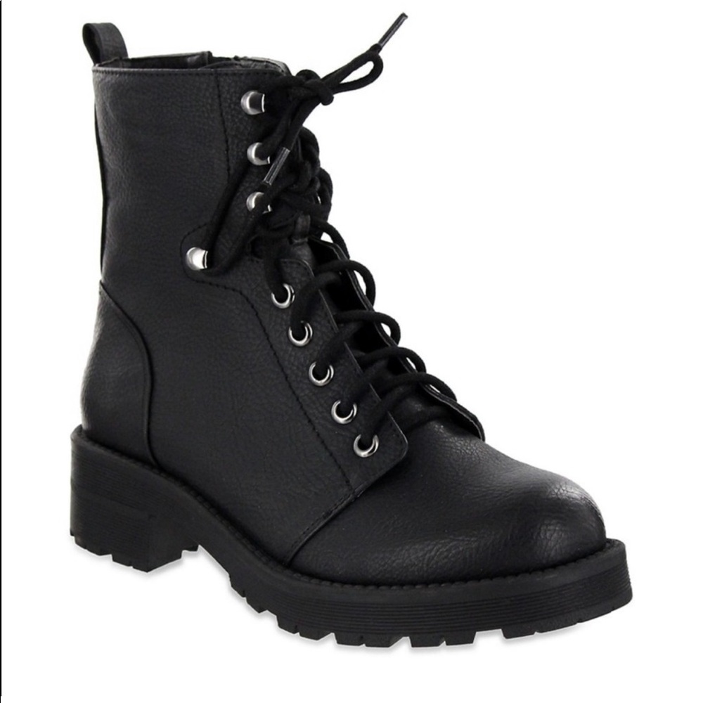 Mia indigo combat boots
